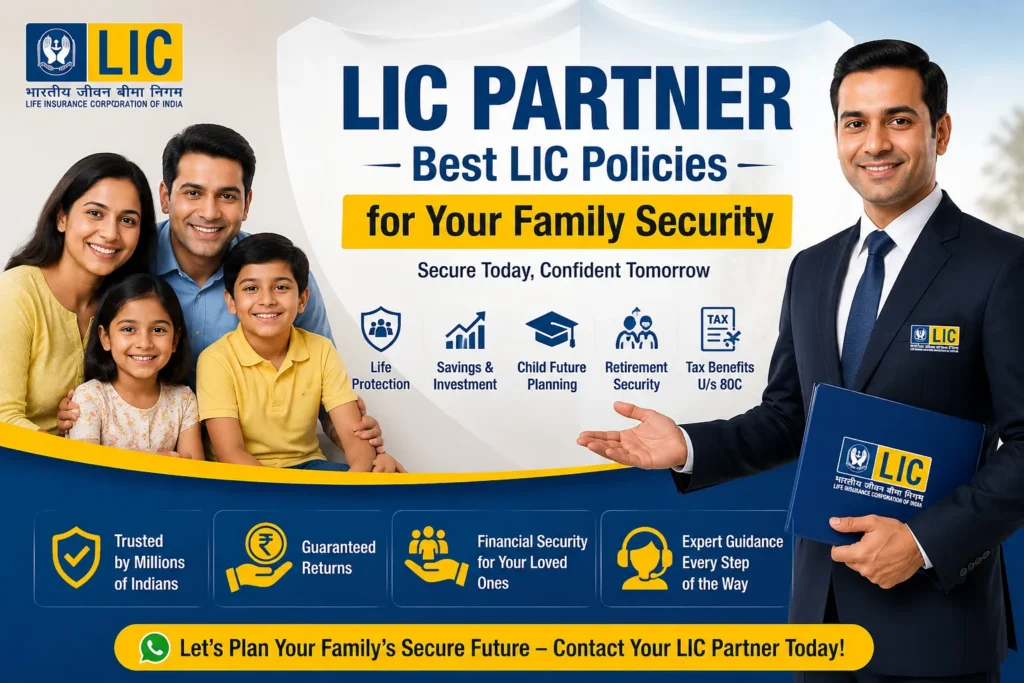 LIC Partner best LIC policies for your family security featured image